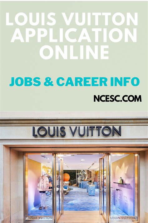 louis vuitton online jobs|louis vuitton application for employment.